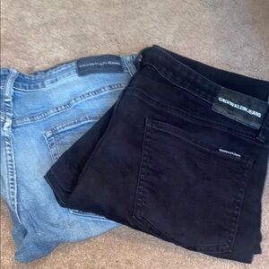 2- Calvin Klein Men’s Black & Blue Jeans| 36x30| Previously used|